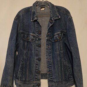Vintage Lee Women's Medium Wash Denim Trucker Jean Jacket Size Medium